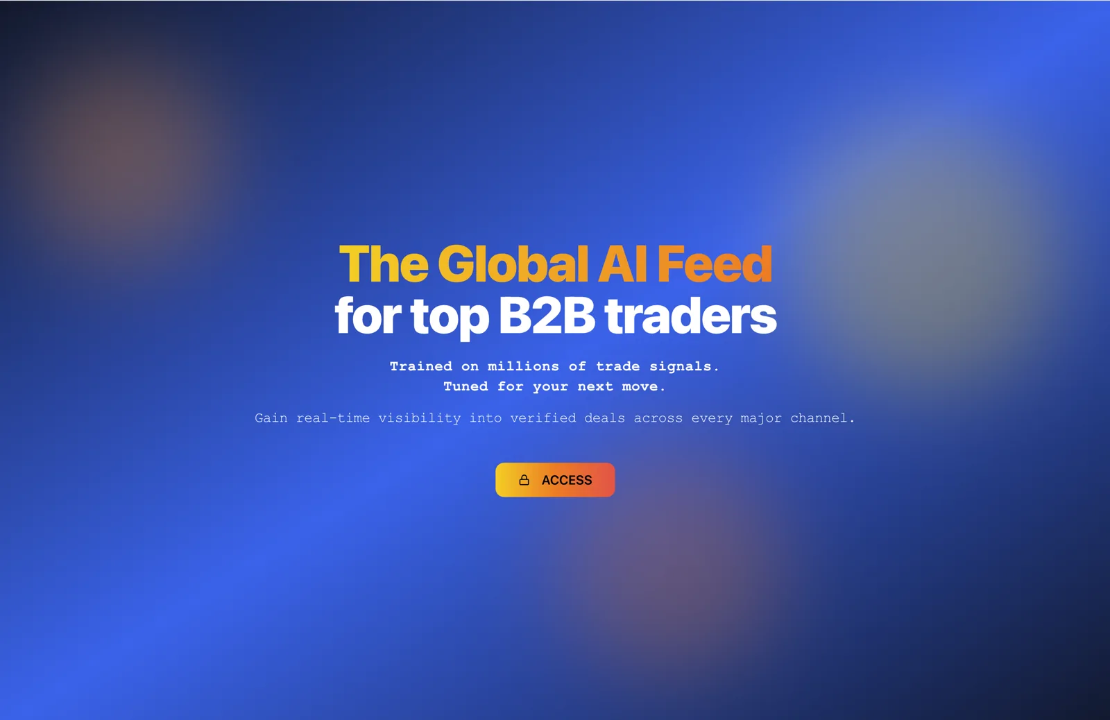 AI Feed Platform — website screenshot