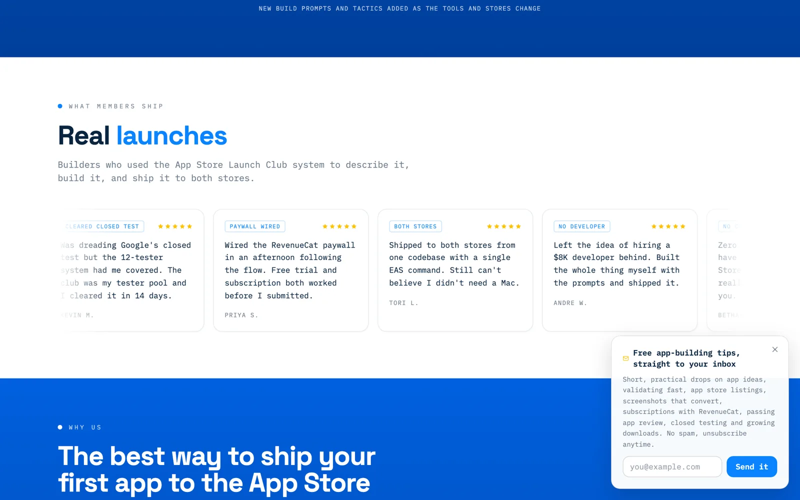 App Store Launch Club: Real launches