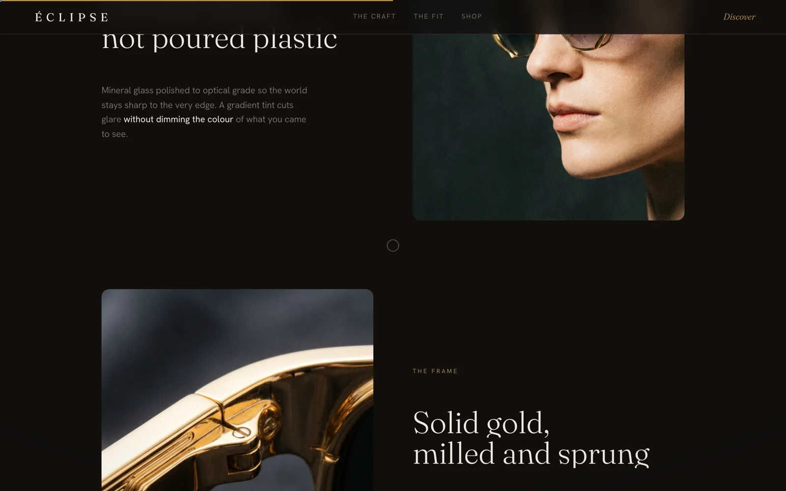 Éclipse: Website detail