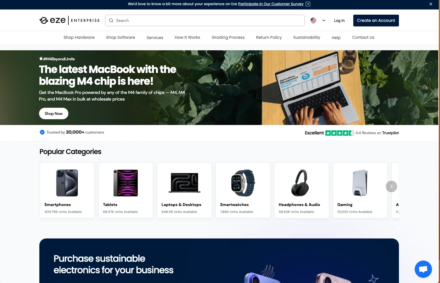 Eze Enterprise — website screenshot