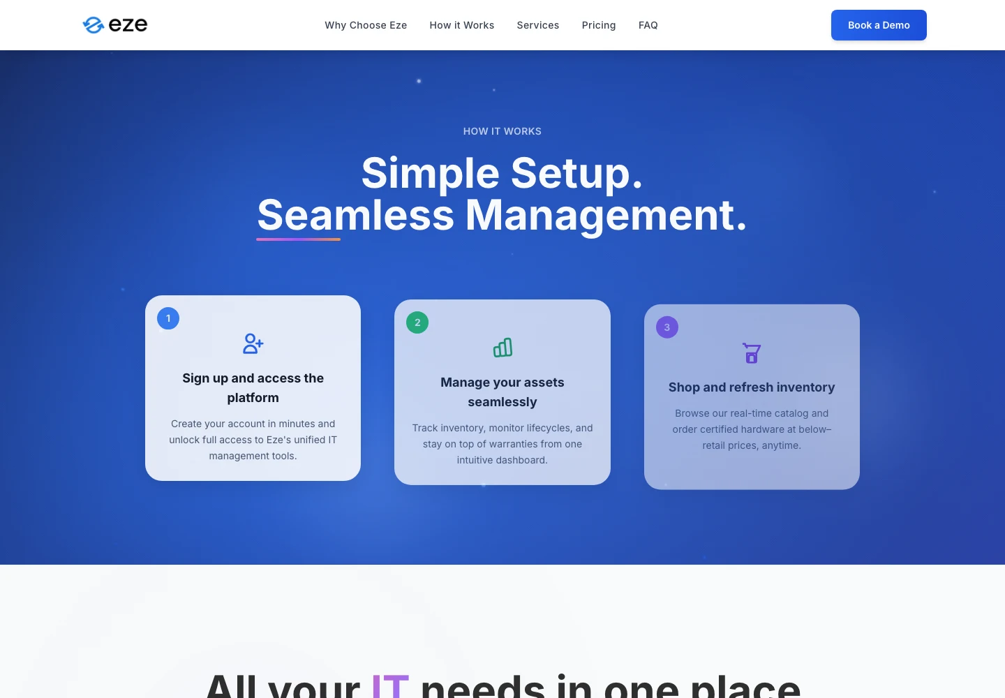 Eze IT: Website detail