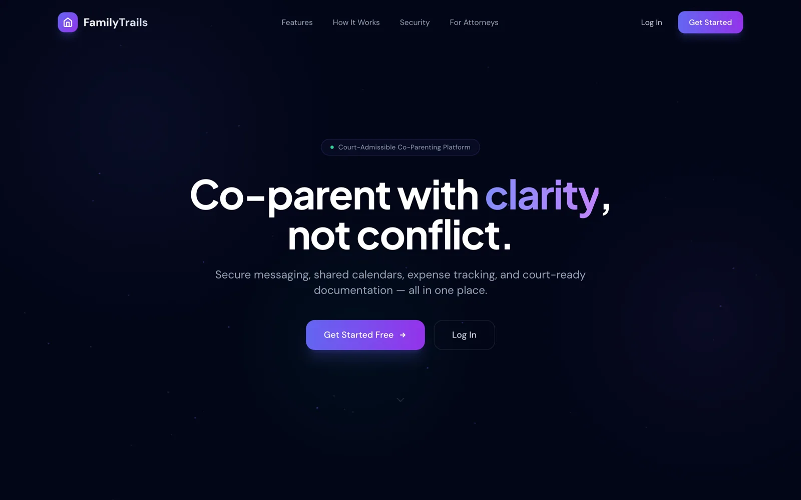 FamilyTrails — website screenshot