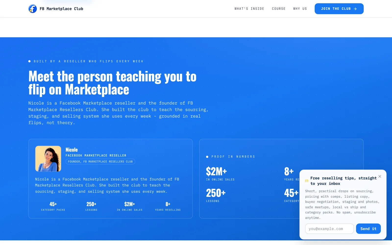 FB Marketplace Resellers Club: Meet the person teaching you to flip on