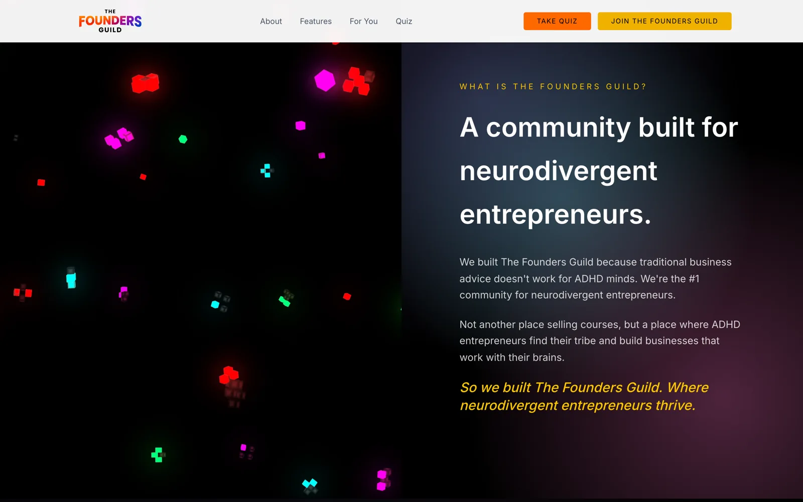 Focus Founders (The Founders Guild): A community built for neurodivergent ent