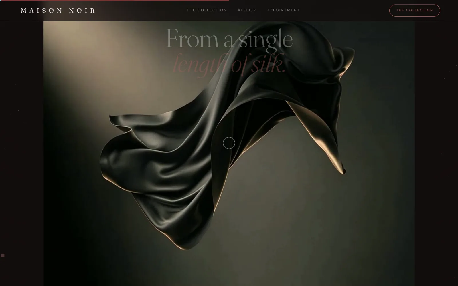 Maison Noir: Website detail