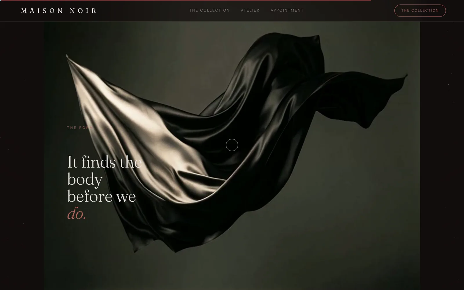 Maison Noir: Website detail