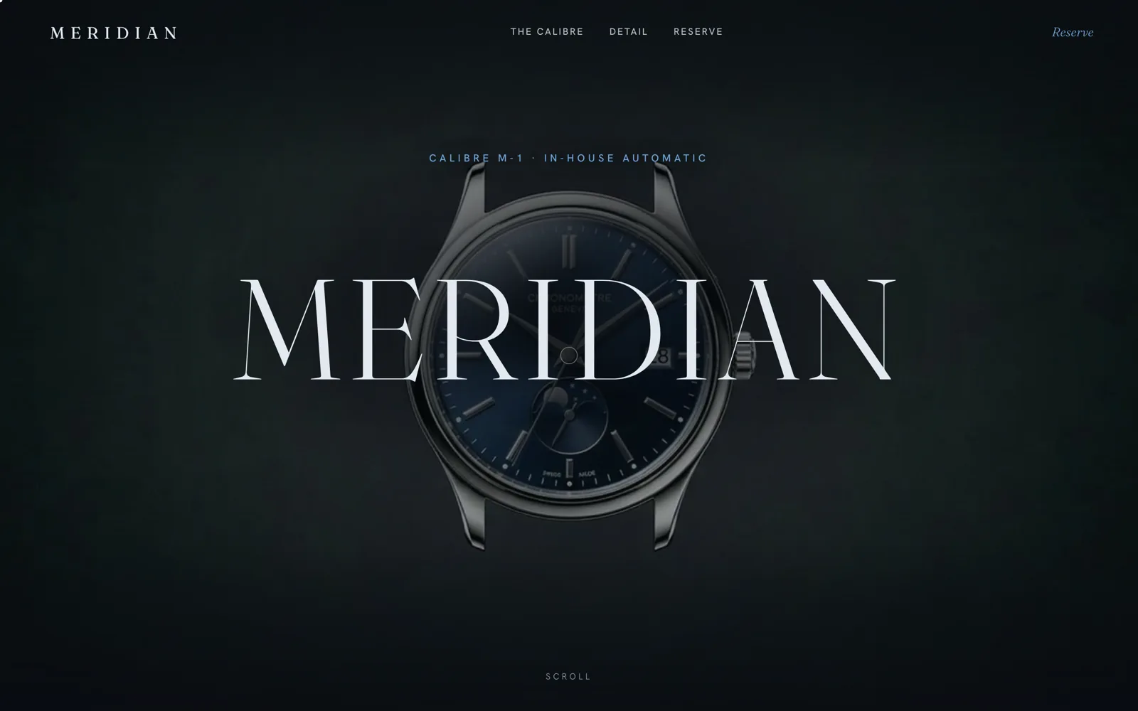 Meridian: Website detail