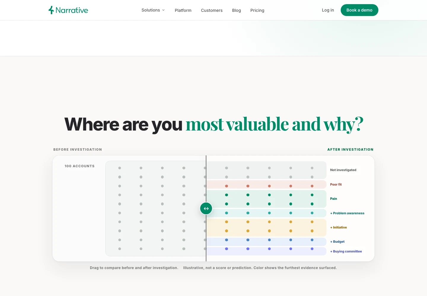 Narrative AI: Website detail