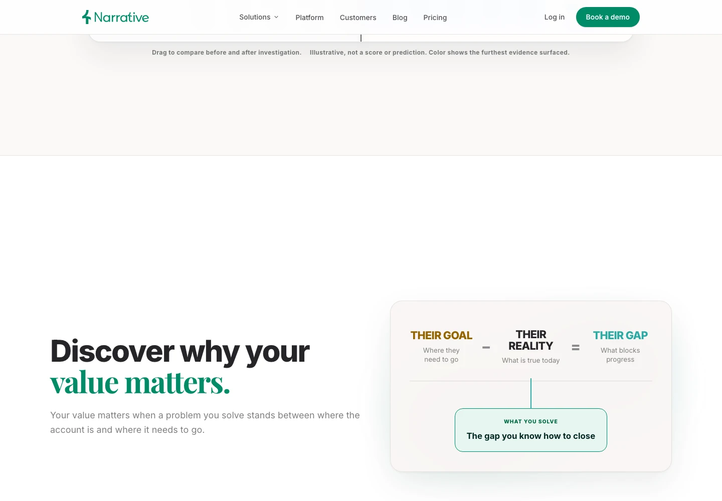 Narrative AI: Website detail
