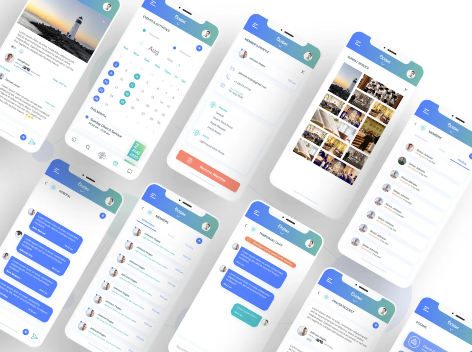 Oceans — website screenshot