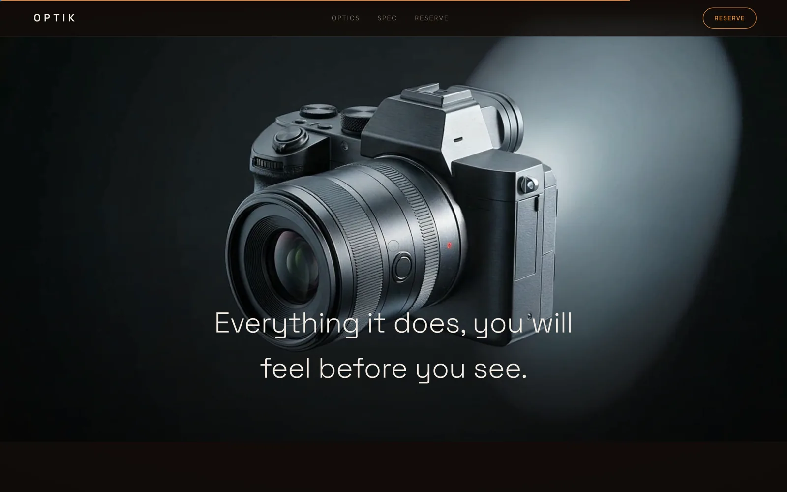 Optik: Website detail
