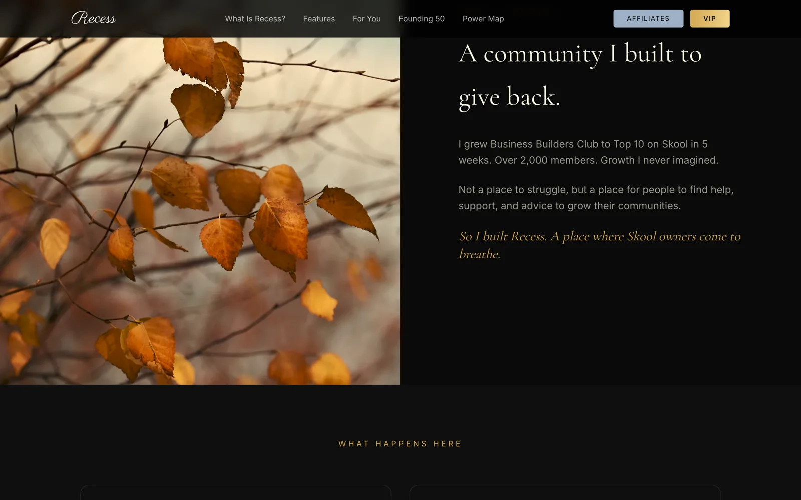 Recess: A community i built to give back