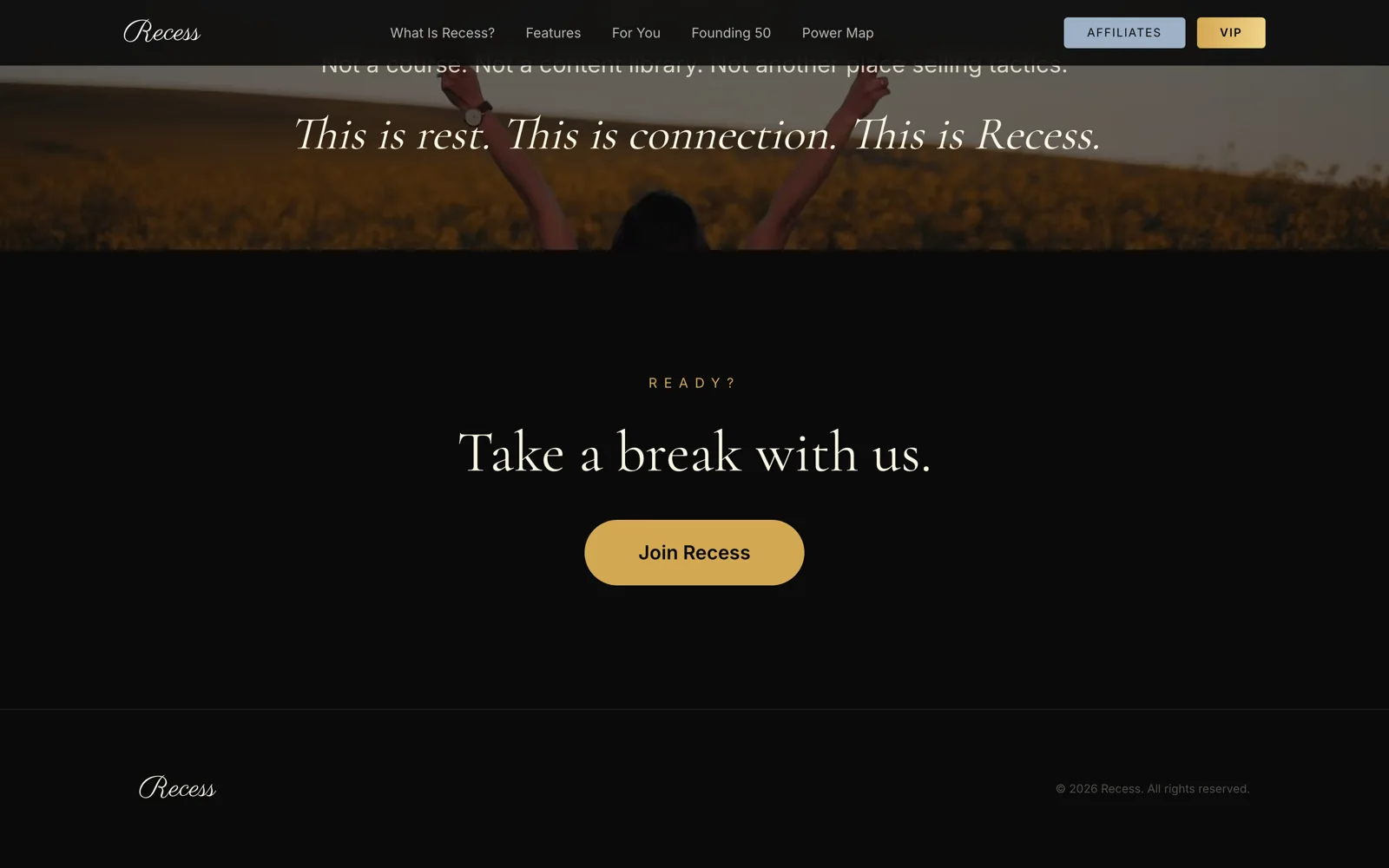Recess: Take a break with us