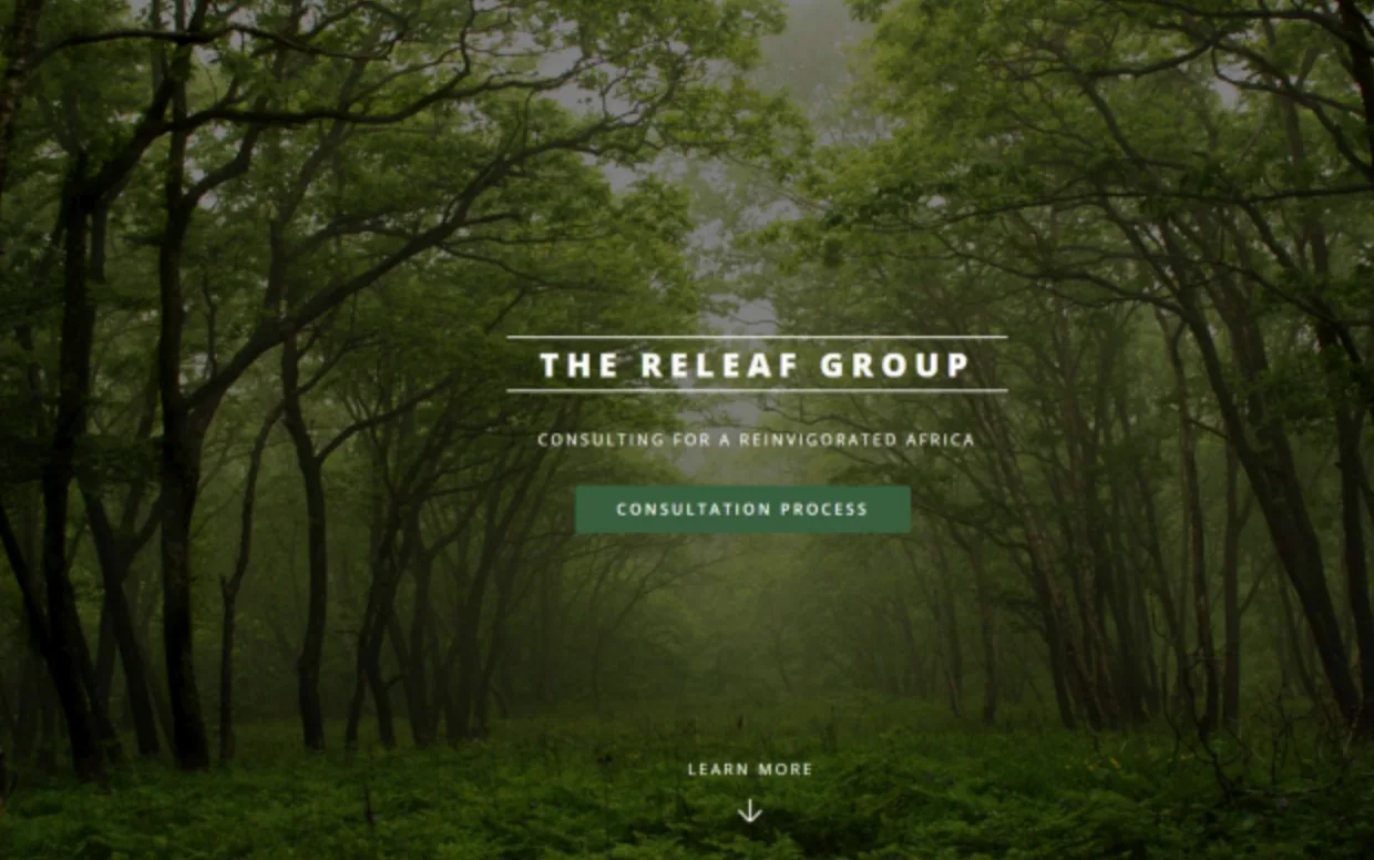 Releaf Earth — website screenshot