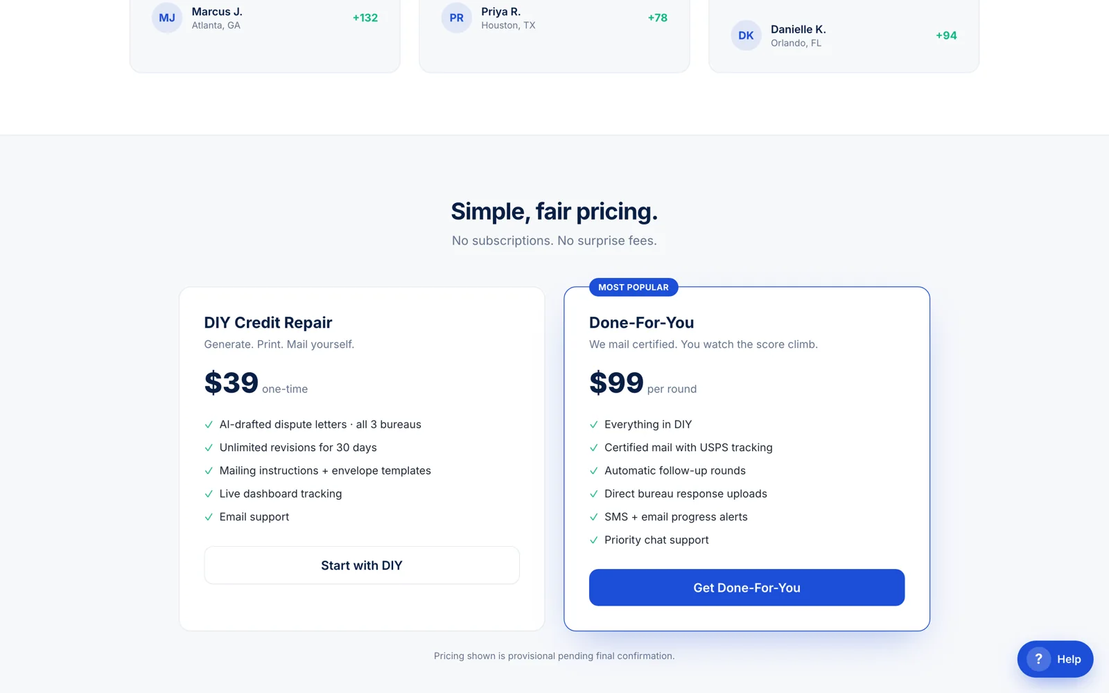 Revenue Credit AI: Simple fair pricing