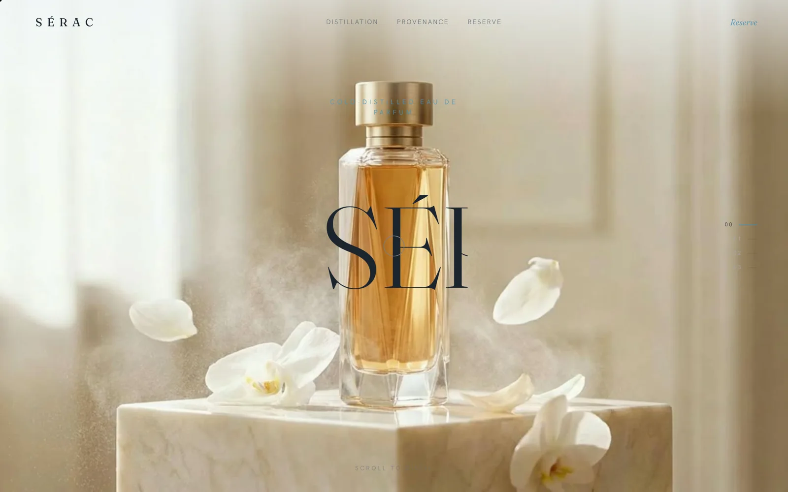 Sérac: Website detail