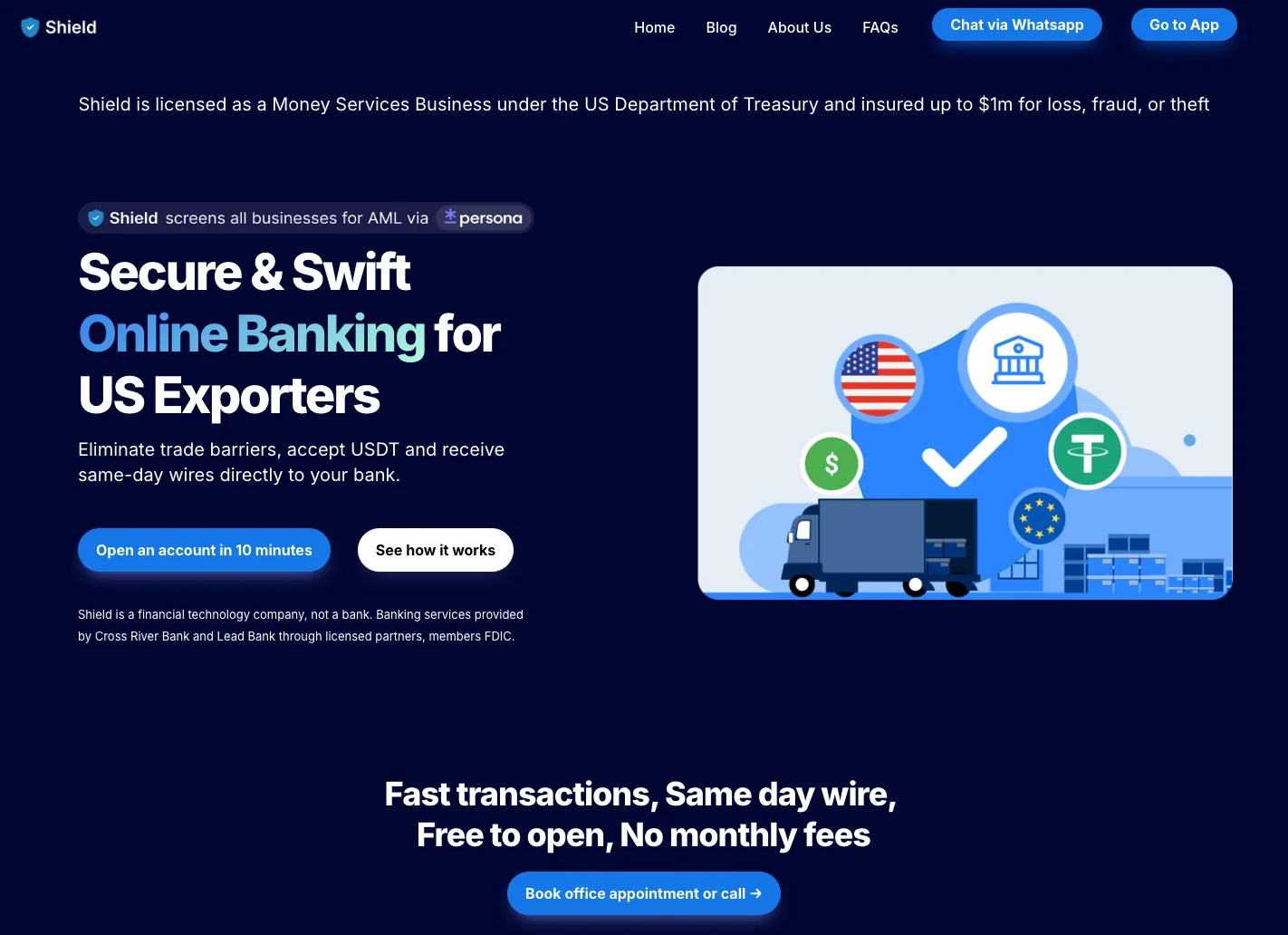Shield — website screenshot