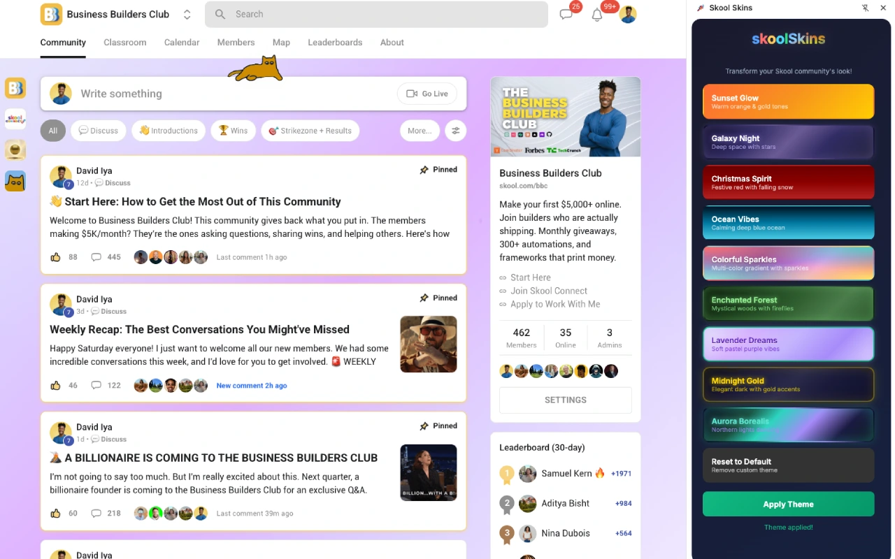 Skool Skinz: Published extension preview
