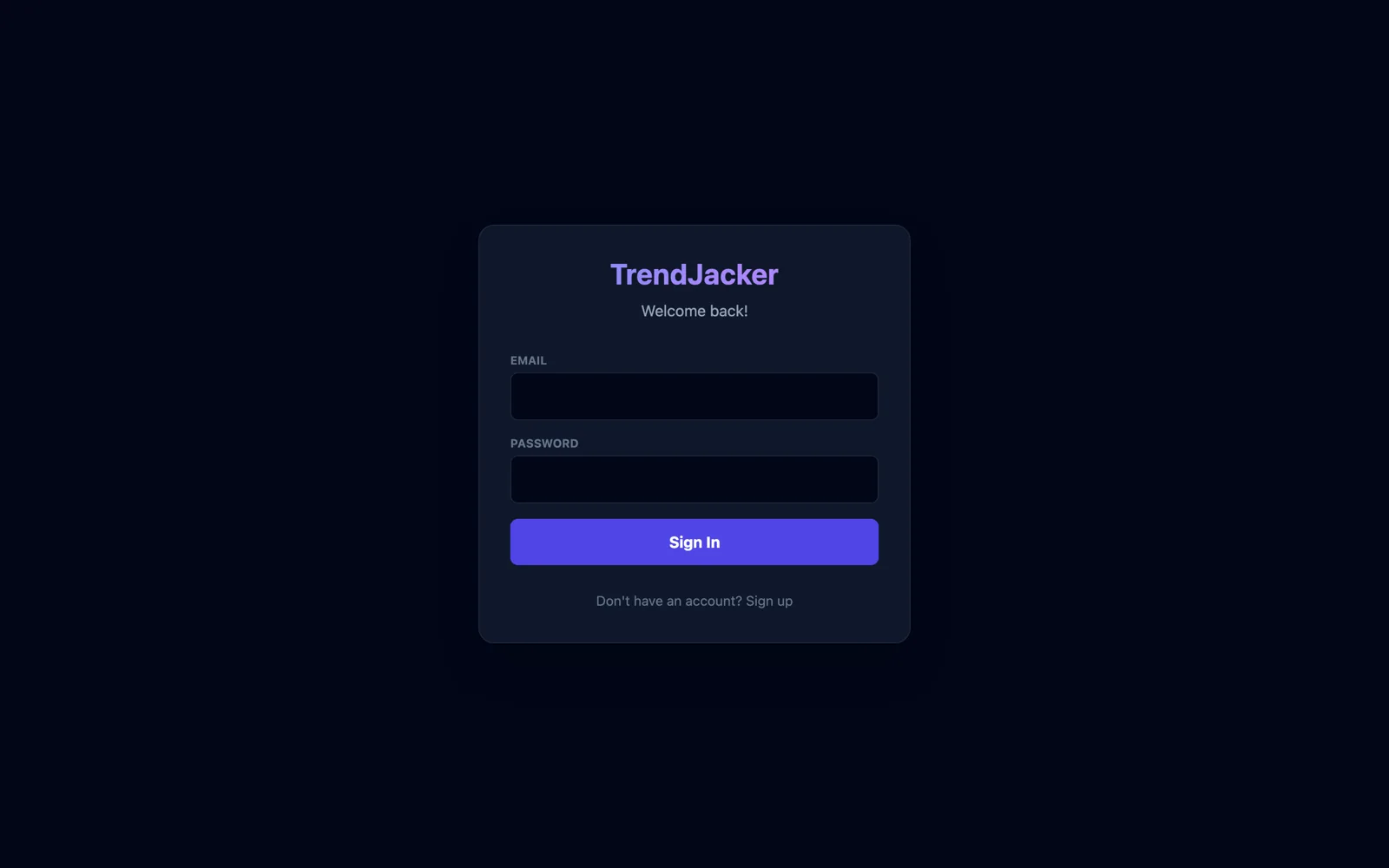 Trendjacker — website screenshot